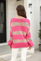 Autumn Winter Women's Sweater Loose Round Neck Patchwork Knitting Shirt Pullover Fashion Sweater