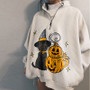 Women Turndown Collar Print Hoodies