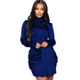 Women Long Sleeve Turtleneck Dress