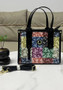 Women's Pu Contrast Color Letter Tote Crossbody Bags