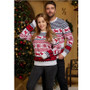 Sweater Couple Men's Women's Christmas Sweater Round Neck Elk Jacquard Long Sleeve Sweater