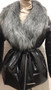 Plus Size Women's Down  Jacket Shiny Fur Collar Short Long Sleeve Down Jacket