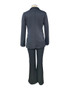 Fall Chic Slim Blazer Casual Bell Bottom Pants Women's Suit