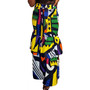 Women'S Printed Lace-Up Maxi Skirt