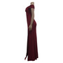 Women Sexy V-Neck Sleeveless Slit Long Dress