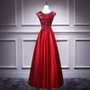 Red Bride Long Gown Chic Spring Wedding Formal Party Evening Dress