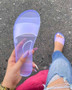 Women Summer Crystal Flat Sandals