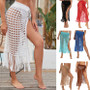 Women Sexy See-Through Cutout Fringe Beach Dress