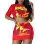 Women printed T-shirt and Skirt two-piece set