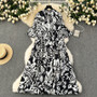 Plus Size Women loose printed dress