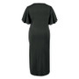 Plus Size Women Quarter Sleeve Tassel Slit Dress