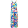 Women Casual Sling Printed Wide Leg Jumpsuit