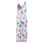 Women Casual Sling Printed Wide Leg Jumpsuit