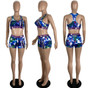 Women Style Printed Sports Two-Piece Set