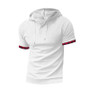 Summer Men's Casual Hooded Short Sleeve T-Shirt
