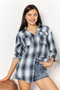 Plaid Dropped Shoulder Shirt