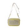 Popular Bags Fashion Rivets Trendy Women's Wide Shoulder Strap Crossbody Square Bag