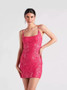 Women's Summer Sequin Sexy Slim Mini Dress