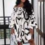 Women summer off-shoulder printed dress