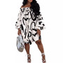 Women summer off-shoulder printed dress