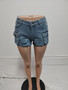 Women Cargo Stretch Denim Shorts