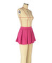 Women Summer Mini Skirt Sexy Lined A-Line Pleated Skirt