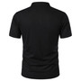 Men's Summer Solid Short Sleeve Polo T-shirt