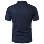 Men's Summer Solid Short Sleeve Polo T-shirt