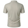 Men's Summer Solid Short Sleeve Polo T-shirt