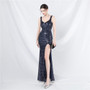 Women sequined evening gown