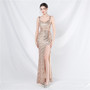 Women sequined evening gown