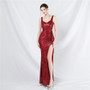 Women sequined evening gown