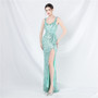 Women sequined evening gown