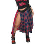 Patchwork Contrast Plaid Women's Skirt