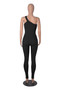 Quick-Drying Ribbed Yoga Jumpsuit One-Piece Sleeveless Stretch Tight Fitting Romper