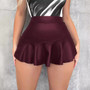 Women Summer Solid Mini Skirt