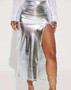 Women Elegant Slit Asymmetric Skirt