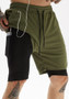 Men's Quick-Drying Knee-Length Shorts Casual Fitness Shorts