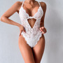 Women pearl strip lace sexy suspender lingerie