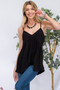 Celeste Full Size V-Neck Backless Cami