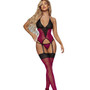 Sexy Net Clothes Strap Low Back Garter Sexy Lingerie