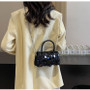 Women sequin chain crossbody bag small square bag