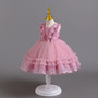 Girls children's dress lace tutu princess dress