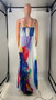 Women's Strap Print Maxi Dress