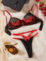 Butterfly Embroidery Sexy Lingerie Set