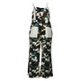 Women Casual Camo Print Loose Jumpsuit