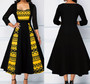Plus Size Women U Neck Printed Dress