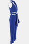 Summer Women's Fashionable V-Neck Chic Elegant Sleeveless Wide Leg Jumpsuit