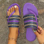 Plus Size Fashionable Flat Sandals Summer Holiday Style Flip-Flops