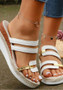 Summer Wedge Sandals Women's Fashion Buckled Thick Soled Plus Size Roman Sandals
